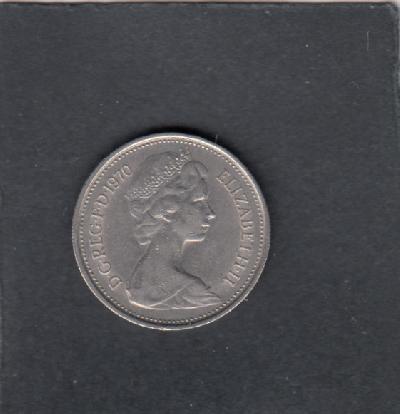 Beschrijving: 5 Pence ELIZABETH II
